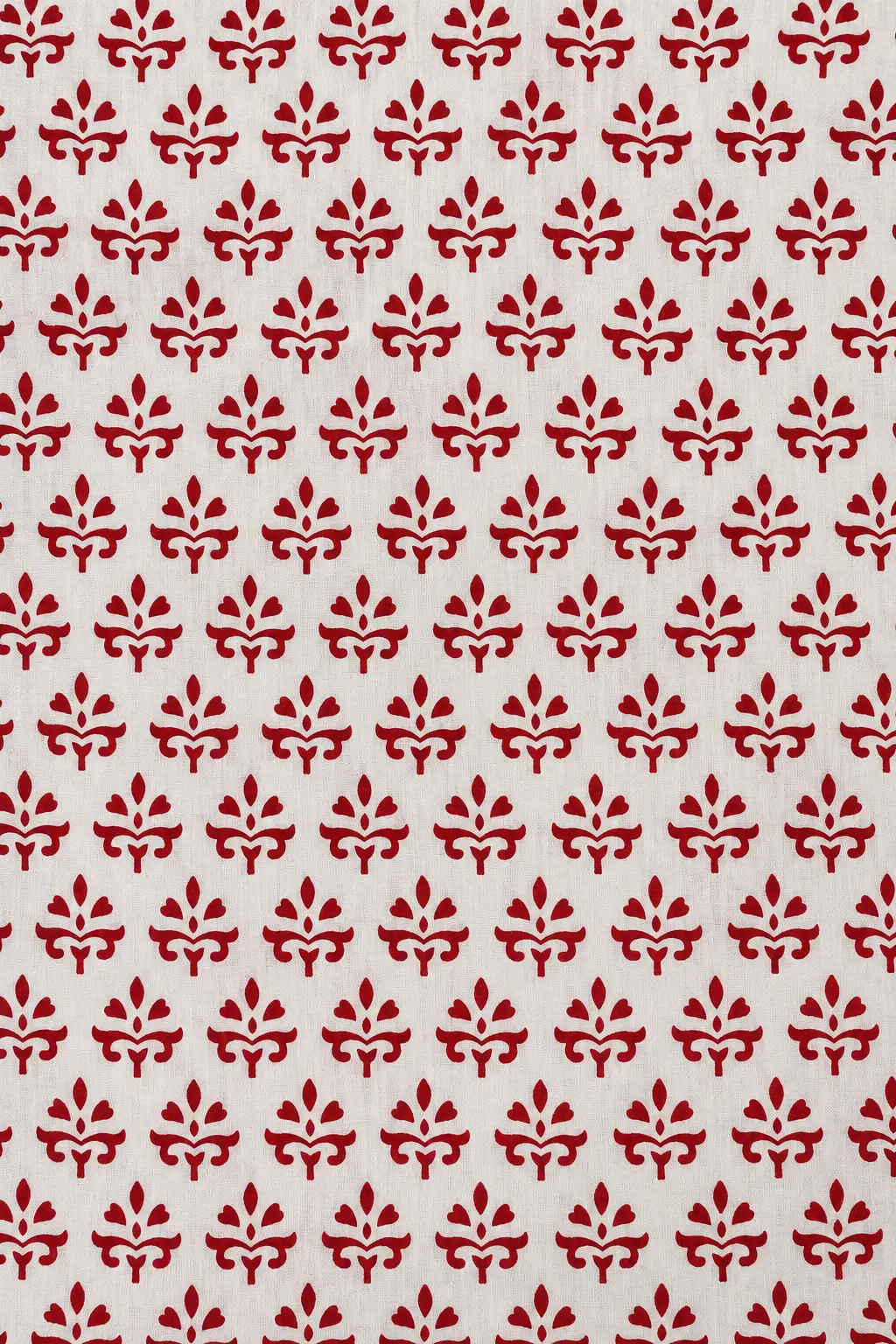 Maroon Floral Buta 60:60 Hand Block Printed Cotton Fabric A