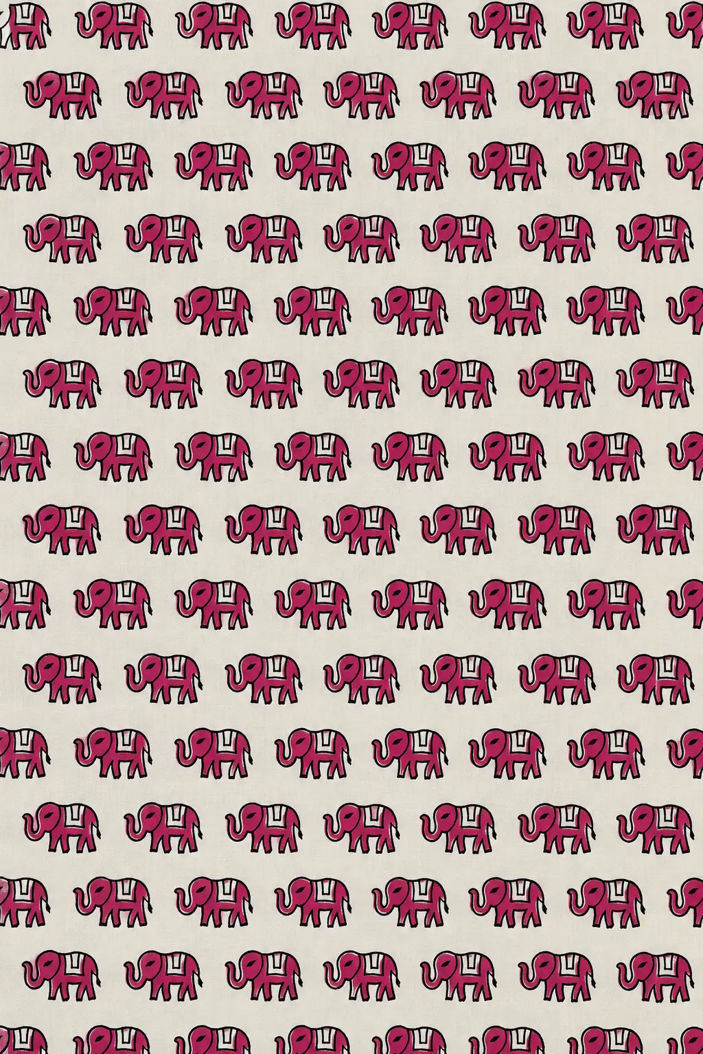 Rani Pink Elephant 60:60 Cotton Fabric A